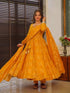 Mustard Muslin Anarkali Dress 191881