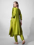 Light Green Cotton Blend Pant Suit 191908 Salwar Kameez