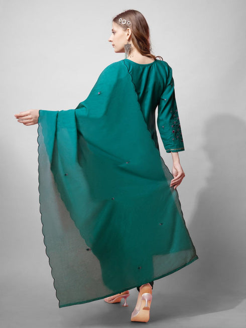 Mint Cotton Blend Pant Suit 191910 Salwar Kameez