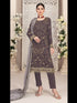 Beige Heavy Fox Georgette Pant Suit 191940
