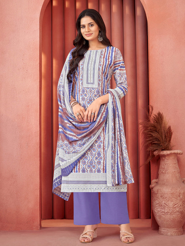 Multi Pure Cotton Pant Suit 191947