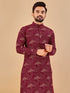 Wine Kurta Premium Soft Cotton Payjama