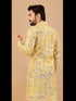 Yellow Kurta Premium Soft Cotton Chudidaar Closure View