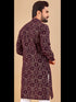 Purple Kurta Premium Soft Cotton Chudidaar Closure View