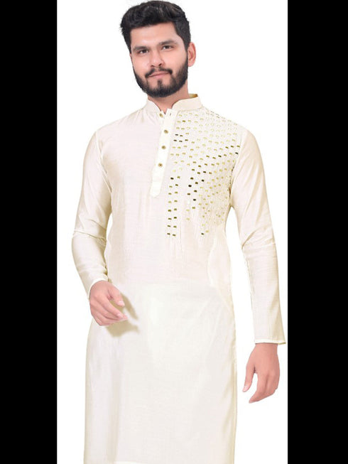 Cream Only Kurta Viscose Payjama