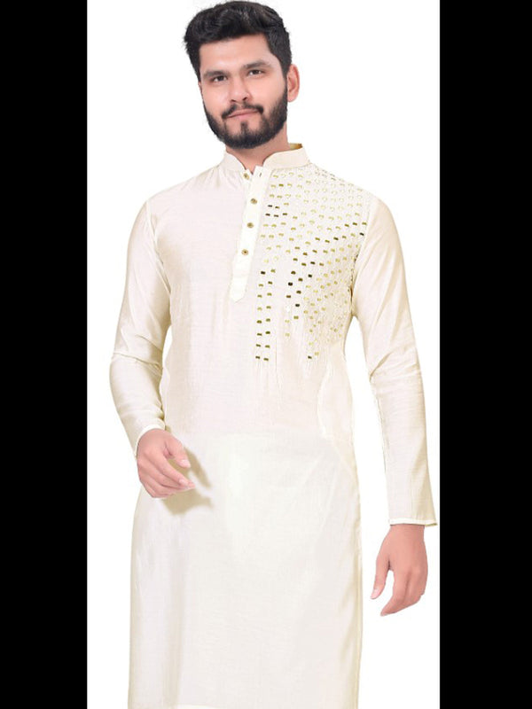 Cream Only Kurta Viscose Payjama