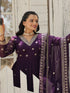 Purple Faux Blooming Anarkali Dress 192019 Salwar Kameez