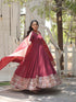 Rama Faux Georgette Anarkali Dress 192021 Back View