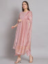 Pink Chanderi Pant Suit 192051 Closure View
