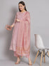 Pink Chanderi Pant Suit 192051
