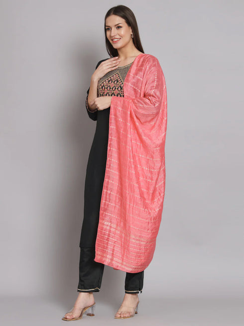 Dark Grey Silk Blend Pant Suit 192058 Back View