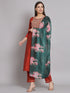 Maroon Silk Blend Pant Suit 192060 Closure View