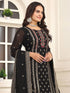 Black Fox Georgette Silk Pant Suit 192150 Salwar Kameez