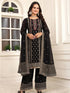 Black Fox Georgette Silk Pant Suit 192150