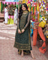 Green Heavy Faux Georgette Pant Suit 192170 Closure View