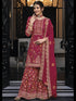 Rani Pink Heavy Premium Silk Palazzo Suit 192282