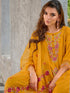 Yellow Pure Viscose Pant Suit 192299 Back View