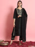 Black Silk Blend Pant Suit 192309
