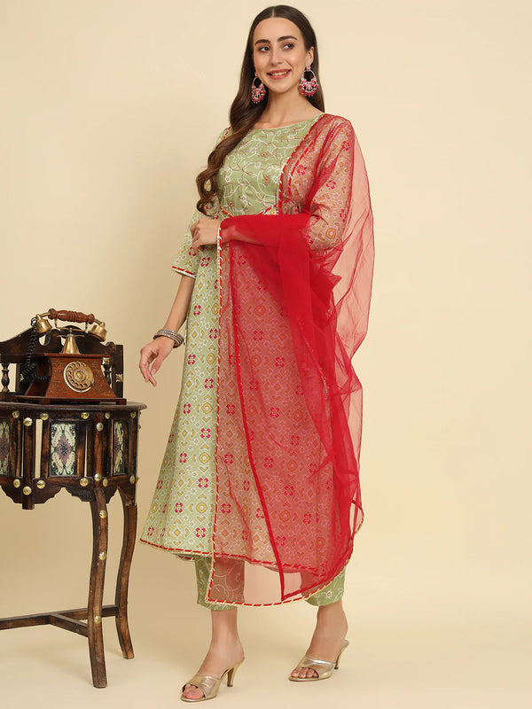 Pista Viscose Rayon Pant Suit 192311