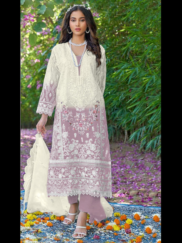 Multi Heavy Organza Pant Suit 192328