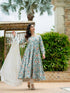 Multi Heavy Pure Maslin Anarkali Dress 192362