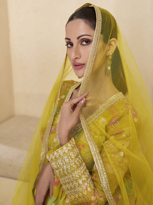 Multi Real Georgette Anarkali Dress 192407 Salwar Kameez