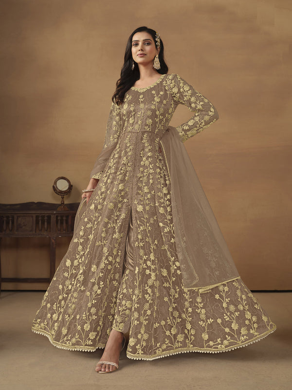 Chiku Net Anarkali Dress 192412