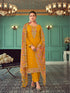 Mustard Real Georgette Pant Suit 192438