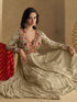 Beige Real Georgette Anarkali Dress 192442 Closure View