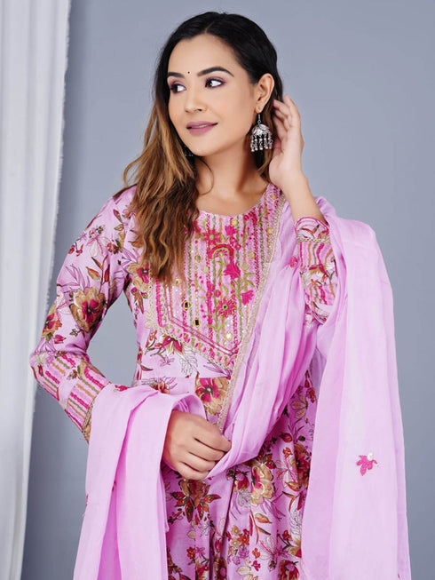 Multi Cotton Pant Suit 192446 Salwar Kameez
