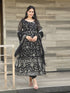 Black Georgette Anarkali Dress 192498