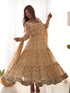 Multi Heavy Pure Soft Fox Georgette Anarkali Dress 192507 Closure View