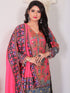 Multi Heavy Cotton Muslin Palazzo Suit 192512 Salwar Kameez