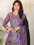 Multi Heavy Cotton Muslin Palazzo Suit 192513 Salwar Kameez