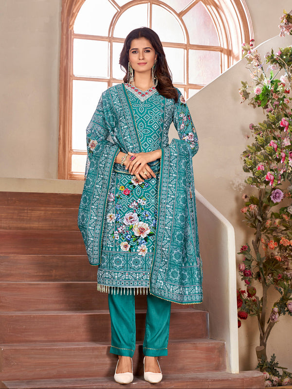 Multi Heavy Muslin Pant Suit 192603