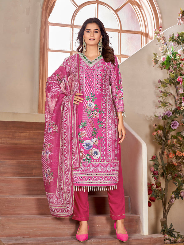 Multi Heavy Muslin Pant Suit 192604