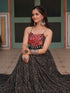 Black Navratri Special Heavy Readymade Faux Georgette Gown Collection Salwar Kameez