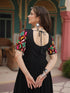 Black Navratri Special Heavy Readymade Faux Georgette Gown Collection Salwar Kameez