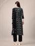 Black Rayon Pant Suit 192750 Salwar Kameez