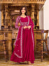 Rani Pink Fox Georgette Anarkali Dress 192761
