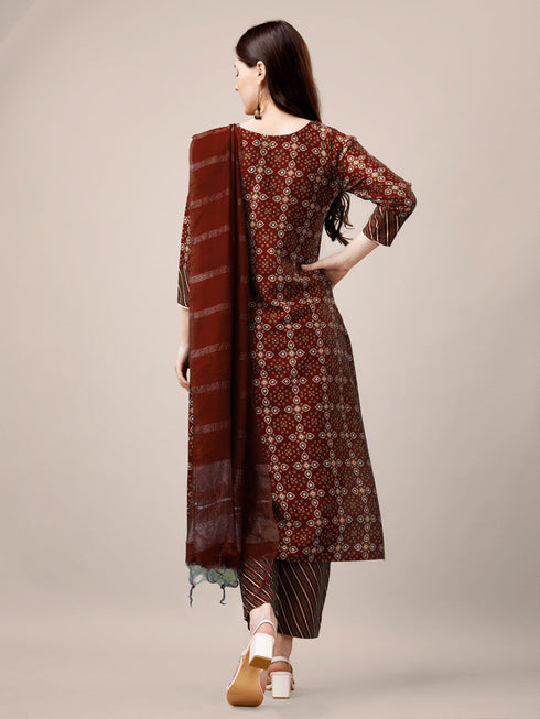Maroon Rayon Pant Suit 192783 Salwar Kameez