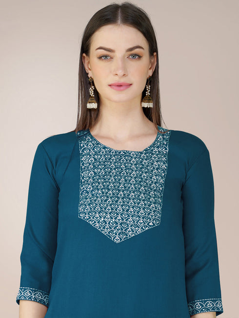 Morpich Cotton Blend Pant Suit 192813 Back View