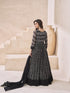 Black Real Georgette Anarkali Dress 192851 Closure View