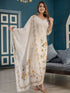 Cream Cotton Cambric Pant Suit 192944 Closure View