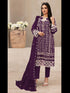 Purple Heavy Fox Georgette Pant Suit 192982