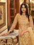 Beige Net Anarkali Suit 193082 Closure View