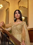 Beige Net Anarkali Suit 193084 Closure View