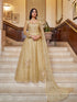 Beige Net Anarkali Suit 193084