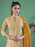 Multi Cotton Blend Pant Suit 193201 Closure View