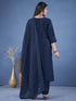 Navy Blue Art Silk Pant Suit 193215 Salwar Kameez